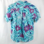 Sandra Ingrish Sport Vintage Hawaiian Blue Purple Shirt Womans Small Unisex Photo 7
