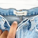 Madewell Womens High Rise Long Denim Raw Hem Bermuda Jean Shorts Size 25 Blue Photo 5