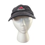 Adidas  Black Adjustable Cotton Cap W/ Pink Logo For Adults Photo 0