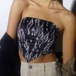 Urban Outfitters Athena hanky hem corset top strapless flames Photo 1