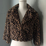 CAbi  Brown Leopard Teddy Jacket Photo 0
