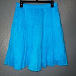Lifestyle Blue Tiered Skirt Women’s XL | 100% Cotton Boho Peasant Style Photo 2