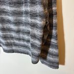 FP Beach  Free‎ People Striped Hooded Pullover Black Gray Size Large Photo 2