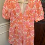 Glamorous ASOS  puff sleeve romper in 60s retro floral size 8 Photo 3