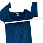 Free People Intimately Sexy Black BodyCon Ruched Swiss Dot Sheath Dress Sz M / L Photo 4