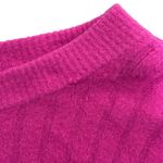 Aerie Fuzzy Oversized Sweater Womens XS Hot Pink Ribbed Knit Cozy Soft Girl Photo 7