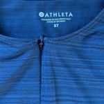 Athleta Exclusive Quarter Zip Ruched Navy Blue Golf Tank Photo 2