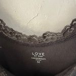 Gap Love By Women's Size Medium Forever Favorite Gray Lace Cami Tank Top Photo 3