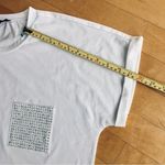 On Twelfth Short Sleeve, Rhinestone Bling Pocket Tee, White, Colorful, Size XL Photo 11
