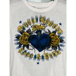 Sinful  x Affliction‎ Women Graphic Short Sleeve Tee Large Blue Gold Photo 1