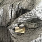 Anita Ford Thai Silk Button Down Top Womens M Pintucked Textured Collared Career Gray Size M Photo 3