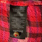 Pilcro Anthropologie X-Large Top Plaid Hi-Low Fringe Long Sleeves Hi-Low Stretch Photo 8