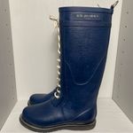 Ilse Jacobson Rubber rain boot tall lace up dark indigo EU 38 US 8 Blue Photo 3