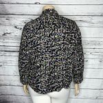 cj banks Size 1X Purple & Green Printed Corduroy Button Down Shirt Top Photo 2