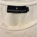 Tuckernuck Pomander Place White Bermuda Pink Striped Puff Sleeve Tee Size Medium Photo 3