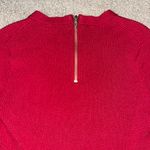 Vivienne Tam Vivienne Tem red short sleeve sweater with zipper in the back, size Medium Photo 3