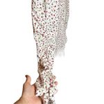 1. State  Long Sleeve Floral Ruffle Mini Dress White and Red Size 8 Photo 9