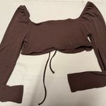 Garage  New With Tags Chocolate Brown Going Out Top Photo 4