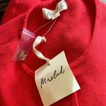 NWT Marled Relax Fit Gold Button Pocket Cardigan In Color Flame Scarlet Red Photo 5