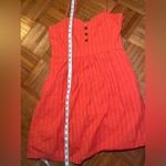 Anthropologie Tulle Mini Orange Dress Women’s Sz Small Red Photo 8