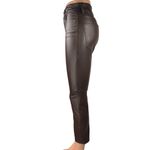 Gap Women's Brown Vintage High Rise Slim Faux Leather Ankle Trousers Pants 24 Photo 1