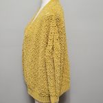 Daytrip  mustard pointelle chenille cardigan xs Photo 3