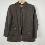 Merrell  Jacket XL Womens Brown Knit Full Zip Fleece Lined Hooded Pockets‎ Photo 6