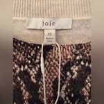 Joie  Darrell Sweater Snake Print Women's Brown & Tan Sweater Size XS Photo 11