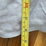 CP Shades Dress Size Medium Light Gray Linen Made In USA Beach Coastal Resort Photo 8