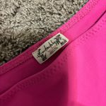 Free People Somethin Bout You Bright Pink Puff Sleeve One-Shoulder Bodysuit Photo 4