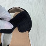 Women's Dr. Scholl's Hey Girl Faux Suede Wedge Sandals Shoes Sz 7 EU 37 Blk Black Photo 4