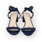 Loeffler Randall ミ Emi Wavy Ankle Wrap Strap Heel Sandals ミ Eclipse Suede ミ 7.5M Photo 8