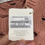 Brunello Cucinelli NWT  Crewneck Open Cable Knit Chunky Sweater in Pink - Size XL Photo 4