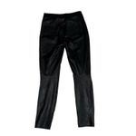 Spanx Women's Faux Leather High Rise Skinny Ankle Pants Black Pull On Size Small Photo 3