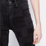frame denim Frame Le High Skinny Laser Patchwork in Noir Multi, Size 30 Photo 8
