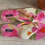 J.Crew  Printed Fabric Flip Flop Thong Sandals, 8 Photo 3