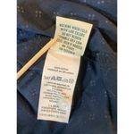 L.L.Bean Shirt Women Medium Polka Dots Cotton Blue White 1/4 Button Henley Church Photo 5