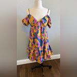 Moodie Marigold Mini Dress Size Small‎ EUC Blue Photo 2