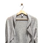 Charter Club Luxury 100% Cashmere Waterfall Cardigan Grey Size XL Neutral Preppy Photo 4