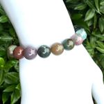 Ocean Jasper beaded stretchy bracelet Photo 2