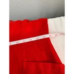 Cynthia Rowley Cynthia‎ Rowley Red Button Front Spaghetti Straps Linen Summer Mini Dress US 8 Photo 9