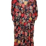 Time & Tru Tropical Lace Trimmed Pullover Boho Swim Cover Up Multi Size 2X Photo 0