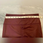 Kyodan  Burgundy Shiny Mid Rise Ankle Stretchh Leggings Athletic Wear Yoga Size S Photo 6