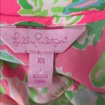 Lilly Pulitzer Deanna Romper in the Flamingo Pink Southern Charm print. Photo 4