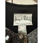 Joseph Ribkoff  Womens Silver Metallic Sequin Textured Jacket Size 8 Full Zip Photo 2