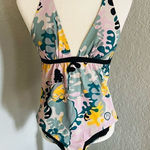 Missoni Printed Halter One-Piece Swimsuit, Size 42 Euro (8 US) Multi Color, NWT Photo 0