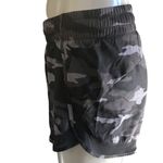 Athleta  Mesh Racer Run Short 4" Camo Black Gray Women's Size XS Photo 2
