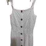 Adelyn Rae  White Women's Janella Eyelet Maxi Dress Small NWOT $155‎ Photo 2