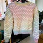 Colorful pastel Knit Sweater size medium Blue Photo 1