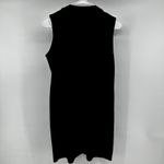 Eileen Fisher Tencel Jersey Drop-Waist Dress Mini Mock Neck Soft Flare Black XS Photo 5